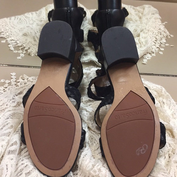 Franco Sarto Black Braided sandal - Picture 5 of 8